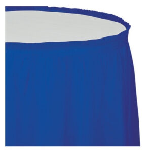 חצאית לשולחן כחולה